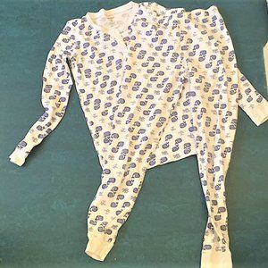 Roller Rabbit Blue Whale PJs girls 14 like new!